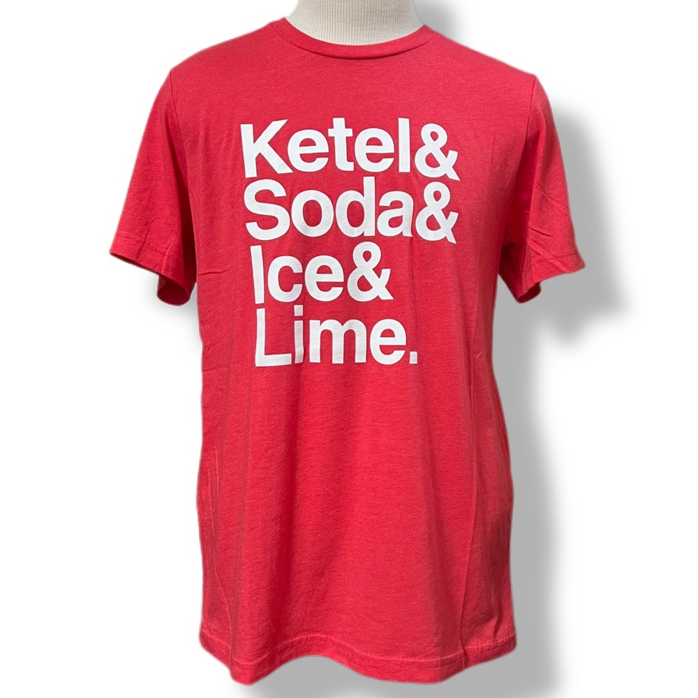 Ketel One Logo Double-sided Graphic Red T-Shirt Men's LARGE